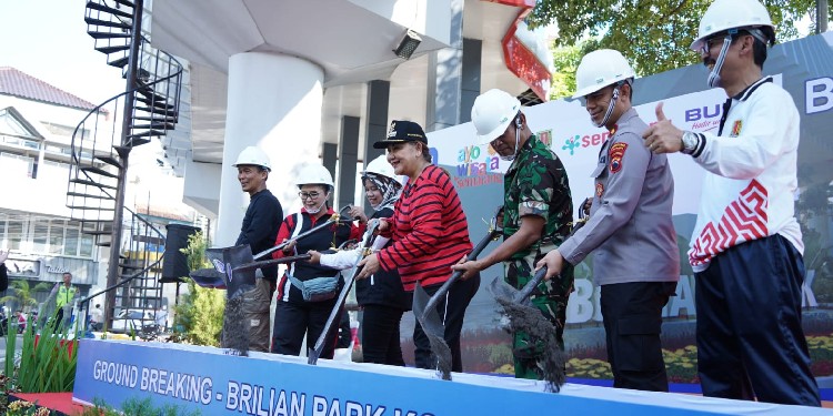 pembangunan taman brillian park semarang