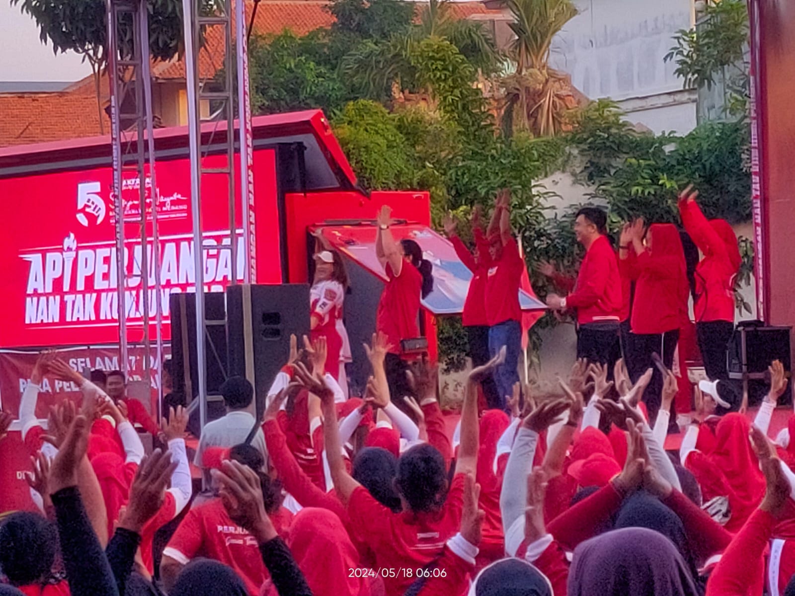 Obor Api Perjuangan Lanjutkan Perjalanan Menuju Jakarta