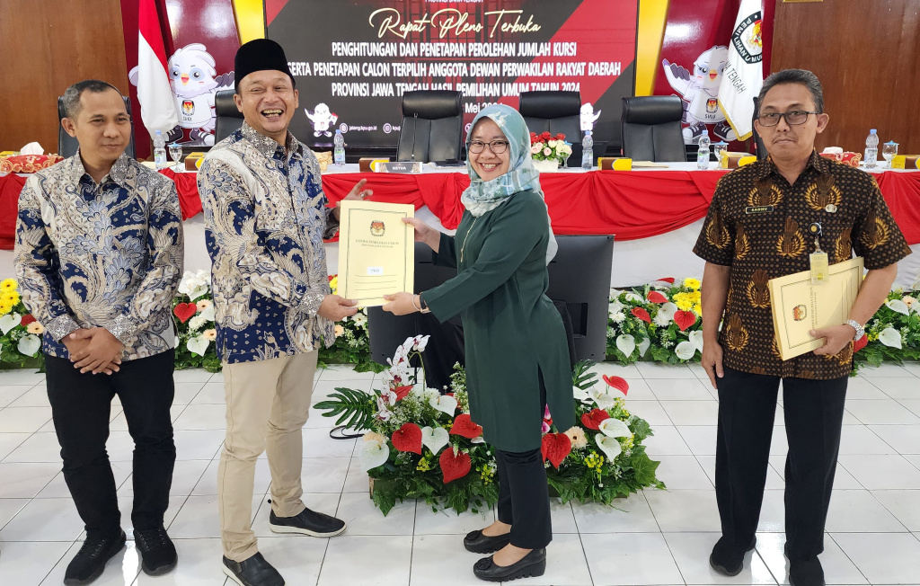 penetapan kursi dan caleg terpih di jateng