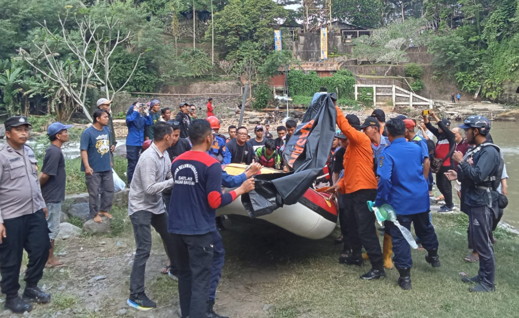 santri tenggelam di sungai elo magelang