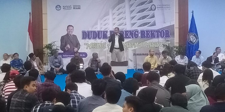 diskusi rektor undip dengan mahasiswa